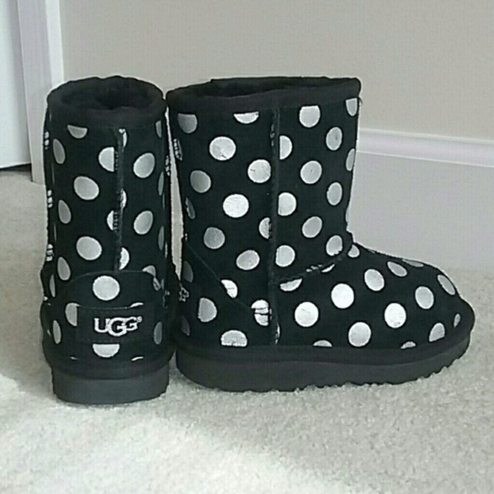 Toddler Polka Dot Uggs size 10c EUC